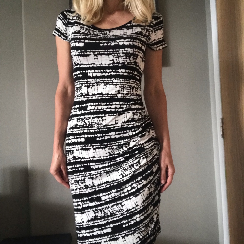 T-Shirt dress with side ruching